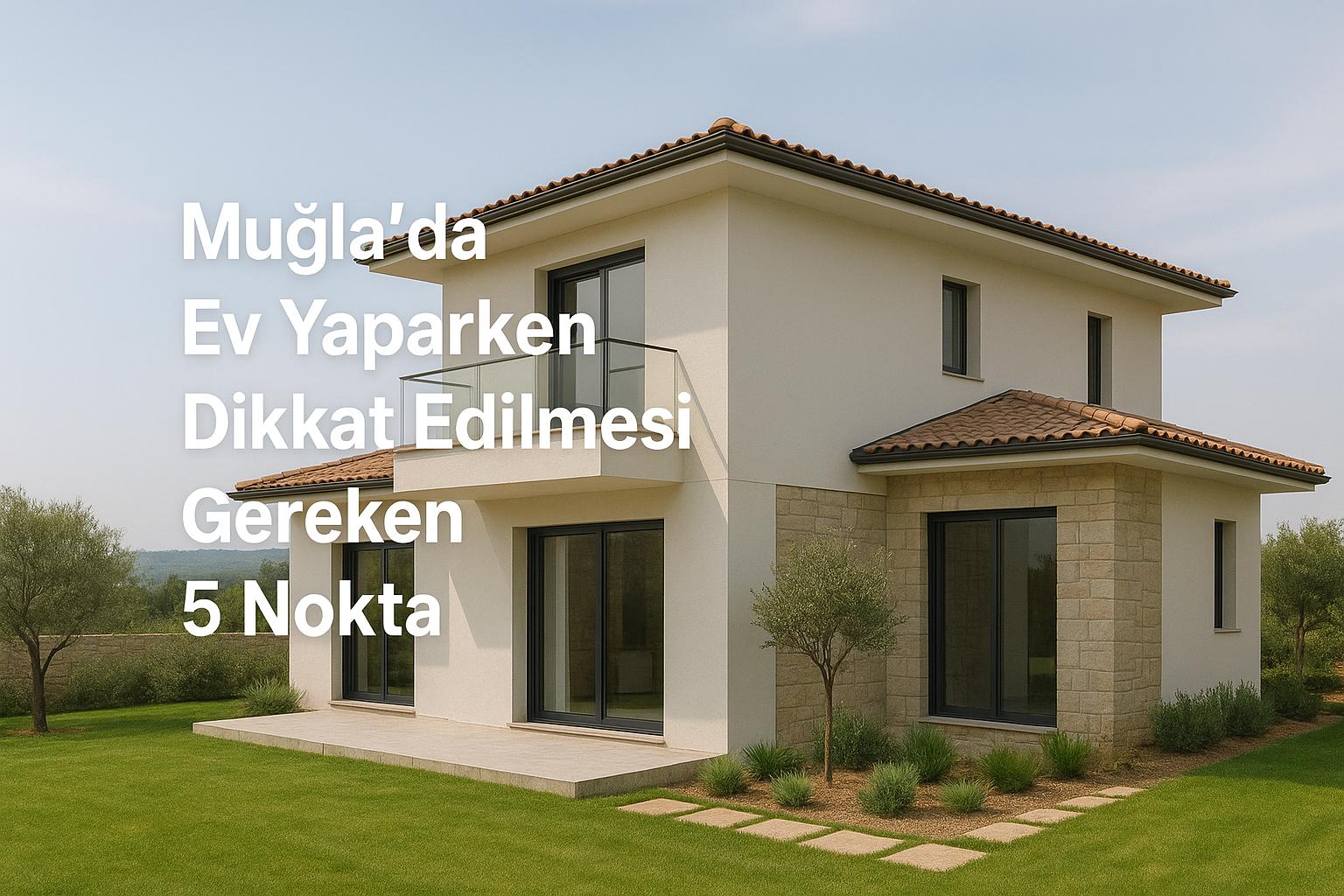 Muğla’da Ev Yaparken Dikkat Edilmesi Gereken 5 Nokta